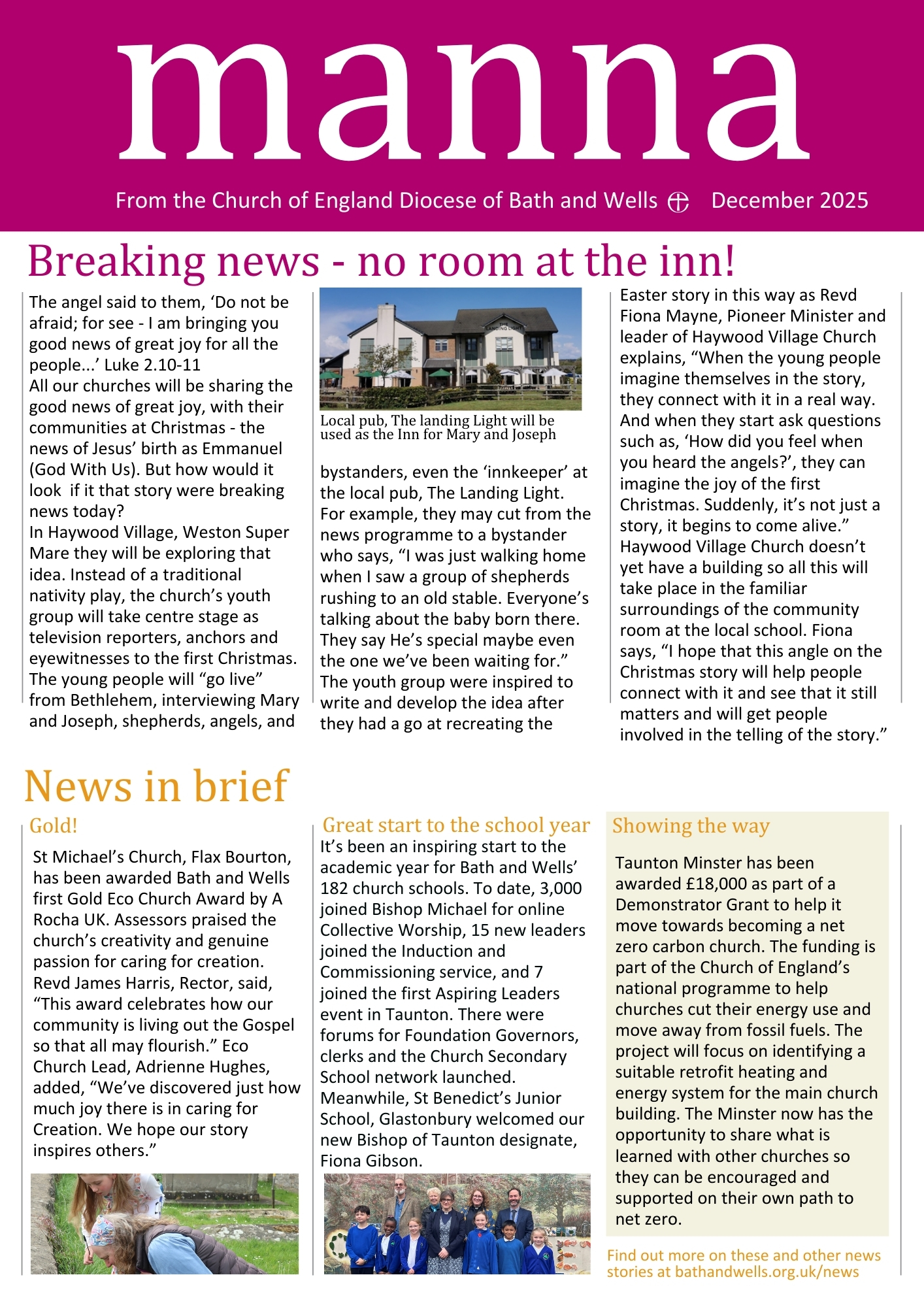 Manna mailing Dec 2025 page 1