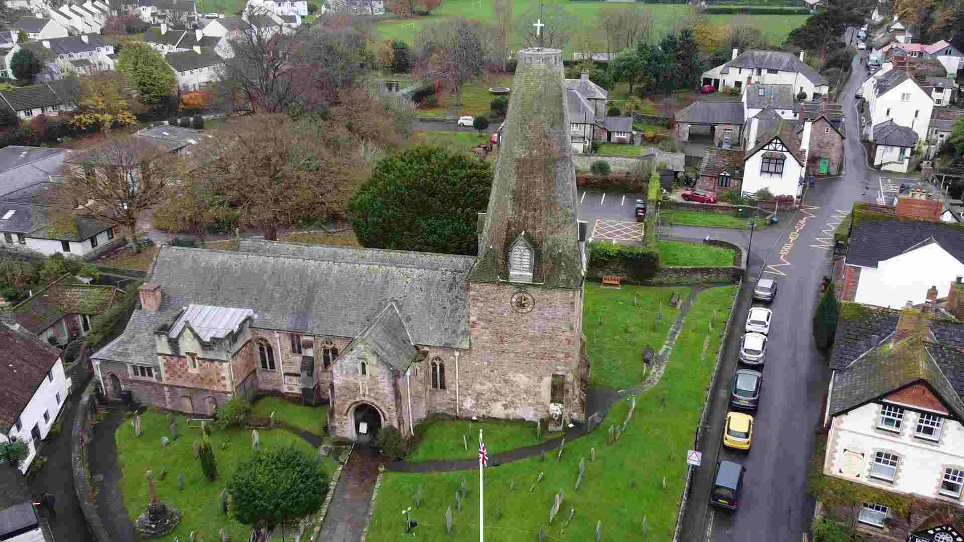 Porlock church and village