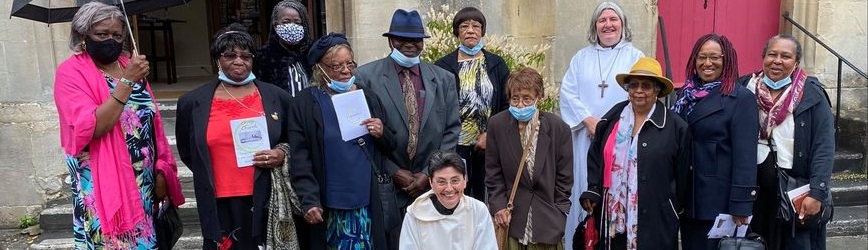 Bishop Ruth with members of the Bath Windrush service attendees