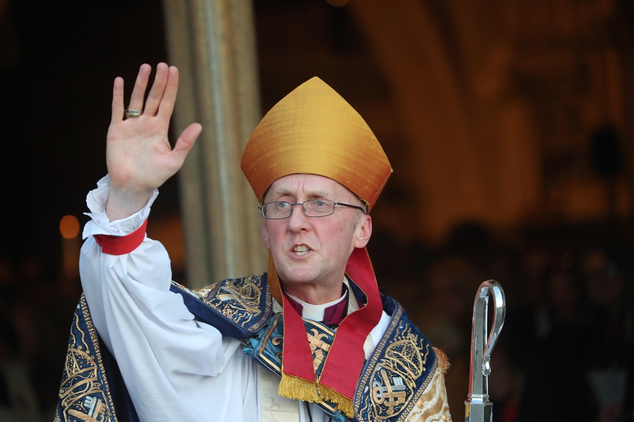 Bishop Michael blesses the diocese and city