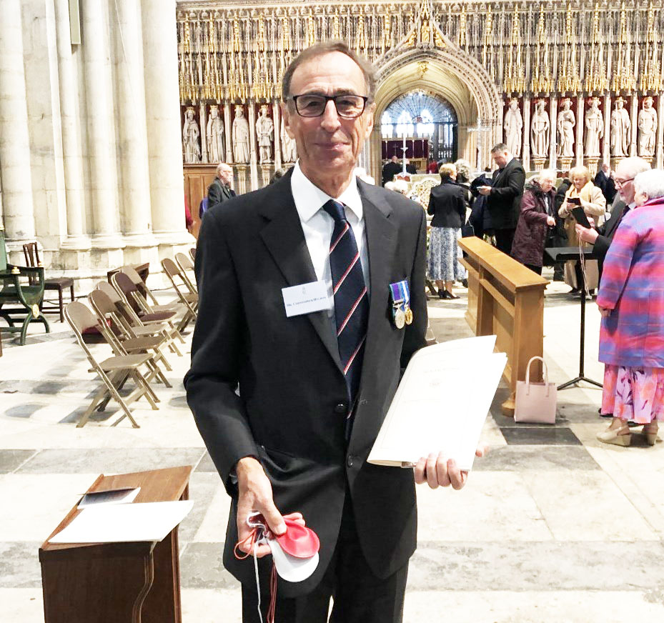 Christopher Hyldon with his Maundy Money