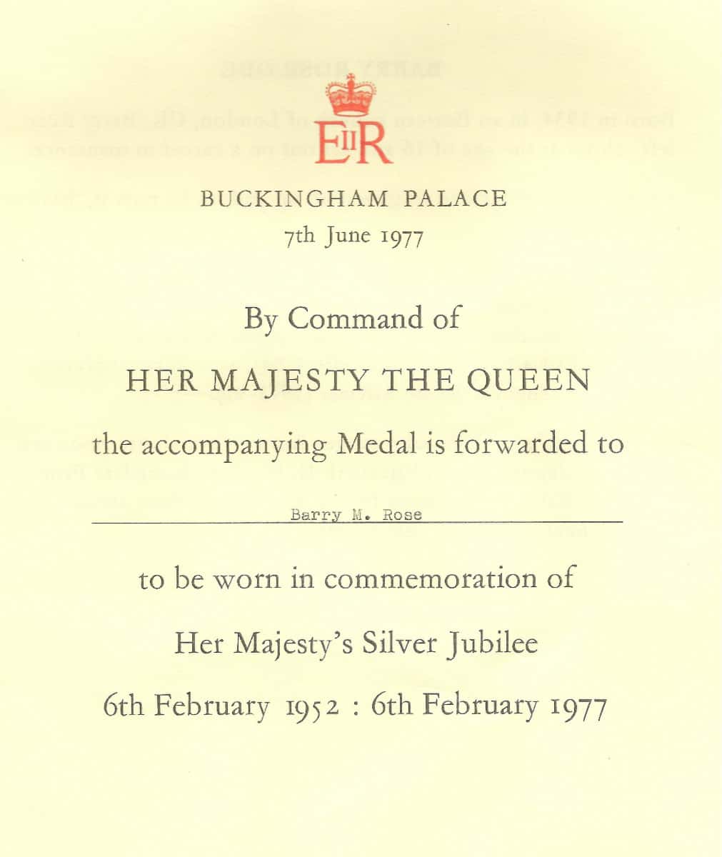 Barry's medal citation
