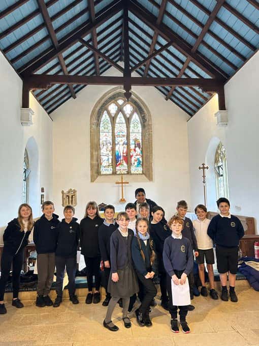Berrow Church of England Primary School at St Mary's Easter Service