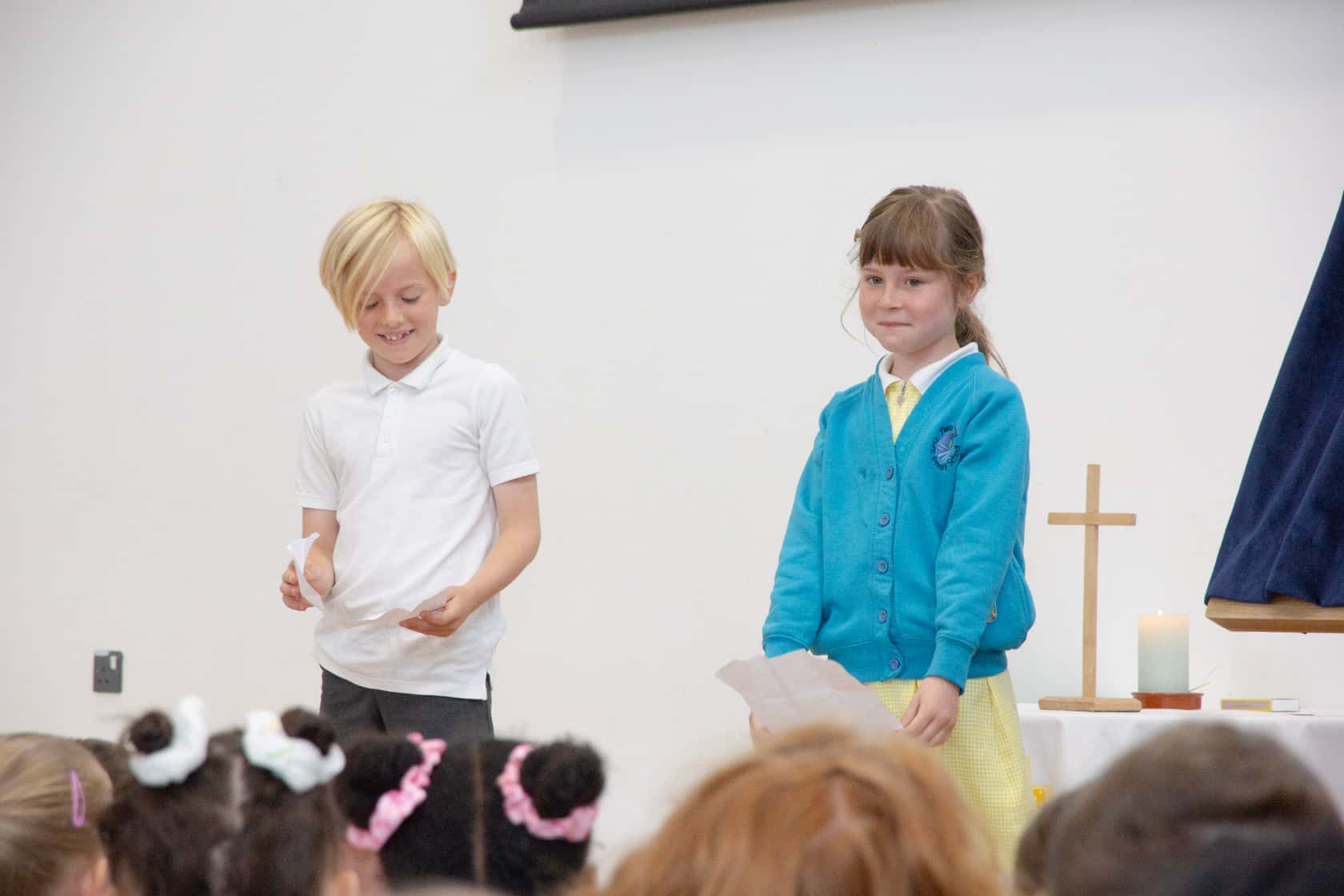 Children at Two Rivers School Opening